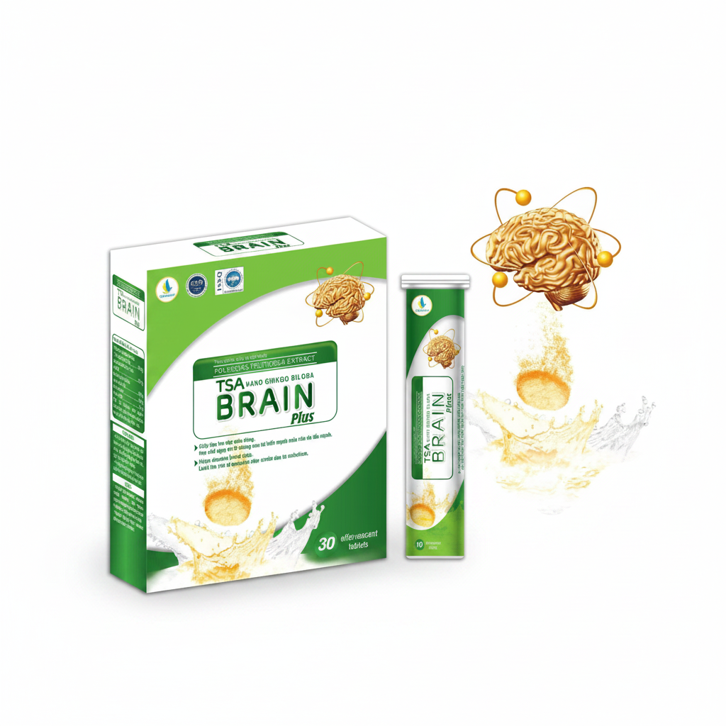 Cam Kết Hàng Chính Hãng & Minh Bạch Giá - Viên Sủi Bổ Não TSA NanoGinkgo Biloba Brain Plus